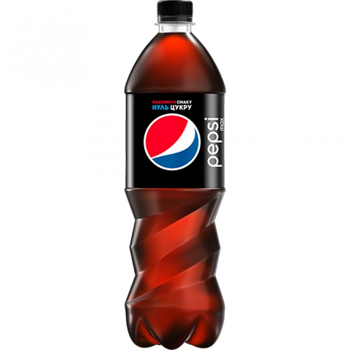 Напій безалкогольний Pepsi Black низькокалорійний газований 1 л  (4823063112680)
