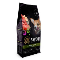 Savory Adult All Breeds Sterilised Rich in Fresh Turkey - корм Сейворі для стерилізованих собак усих порід зі свіжою індичкою 1 кг (31492)