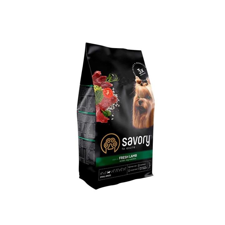 Savory Small Breeds Rich in Fresh Lamb - корм Сэйвори для собак мелких пород со свежим ягненком 8 кг (30334)