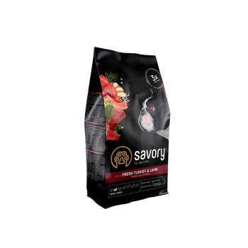 Savory Small Breeds Rich in Fresh Turkey and Lamb - корм Сэйвори для собак мелких пород со свежей индейкой и ягненком 1 кг (30341)