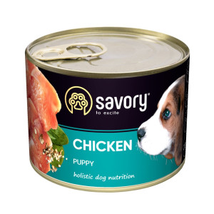 Savory Dog All Breeds Puppy - консервы Сейвори для щенков всех пород с курицей 200 г (30549)