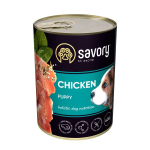Savory Dog All Breeds Puppy - консерви Сейворі для цуценят усіх порід з куркою 400 г (30556)