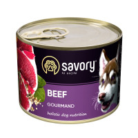 Savory Dog Gourmand - консерви Сейворі для собак усіх порід з яловичиною 200 г (30426)
