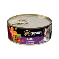 Savory Cat Can Adult Sterilised Lamb - консерви Сейворі для стерилізованих котів з ягням 100 г (30716)