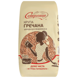 Крупа Сквирянка гречана ядриця швидкорозварювана (перший гатунок) фас. 0,8кг