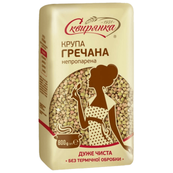 Крупа Сквирянка гречана ядриця (перший гатунок) фас. 0,8кг Крупа Сквирянка гречана ядриця (перший гатунок) фас. 0,8кг