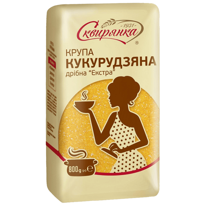 Крупа Сквирянка кукурудзяна дрібна Екстра 108 фас. 0,8кг