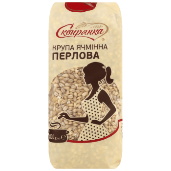 Крупа Сквирянка ячмінна перлова №1, фас. 0,8кг Крупа Сквирянка ячмінна перлова №1, фас. 0,8кг