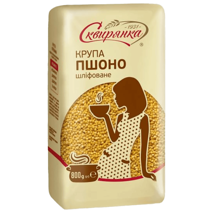 Крупа Сквирянка пшоно шліфоване вищого ґатунку фас. 0,8кг