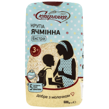 Крупа Сквирянка ячмінна Екстра фас. 0,6кг Крупа Сквирянка ячмінна Екстра фас. 0,6кг