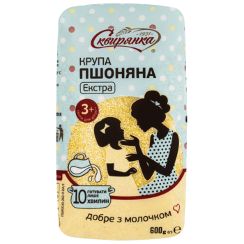 Крупа Сквирянка пшоняна Екстра фас. 0,6кг Крупа Сквирянка пшоняна Екстра фас. 0,6кг