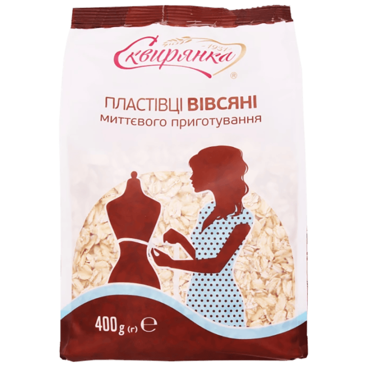 Пластівці Сквирянка вівсяні, що не потребують варіння фас. 0,7кг