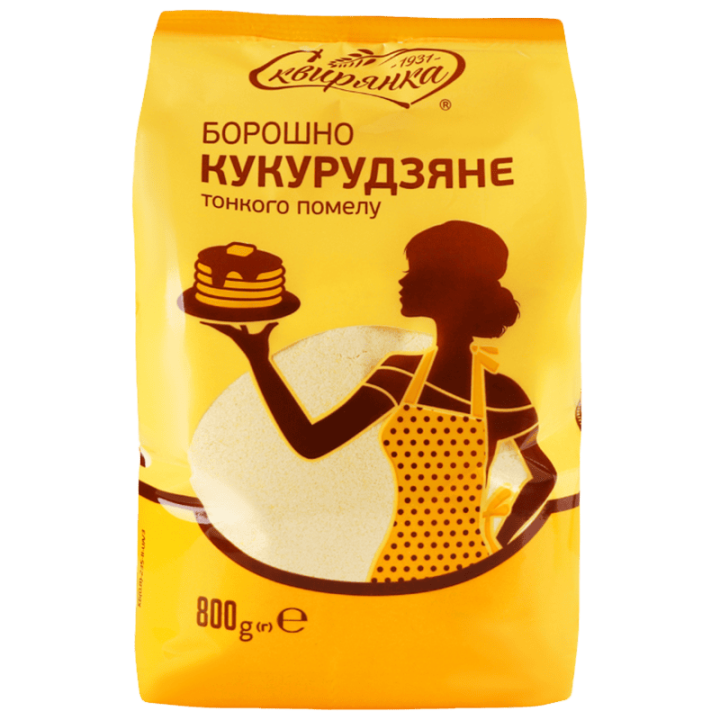 Борошно Сквирянка кукурудзяне фас. (п/п) 0,8кг