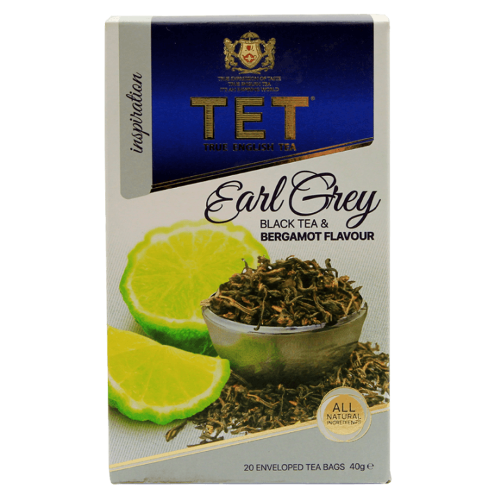 Чай ТЕТ чорний Earl Grey з ароматом бергамоту 20 пак