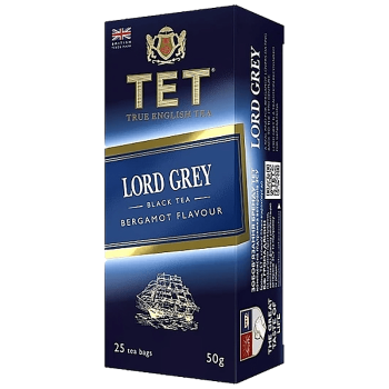 Чай ТЕТ чорний Лорд Грей з ароматом бергамота 25 пак