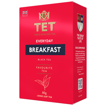 Чай ТЕТ чорний листовий Еврідей Брекфаст 80 г