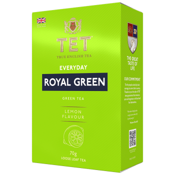 Чай ТЕТ зелений листовий Еврідей Роял Грін з ароматом лимона 70 г