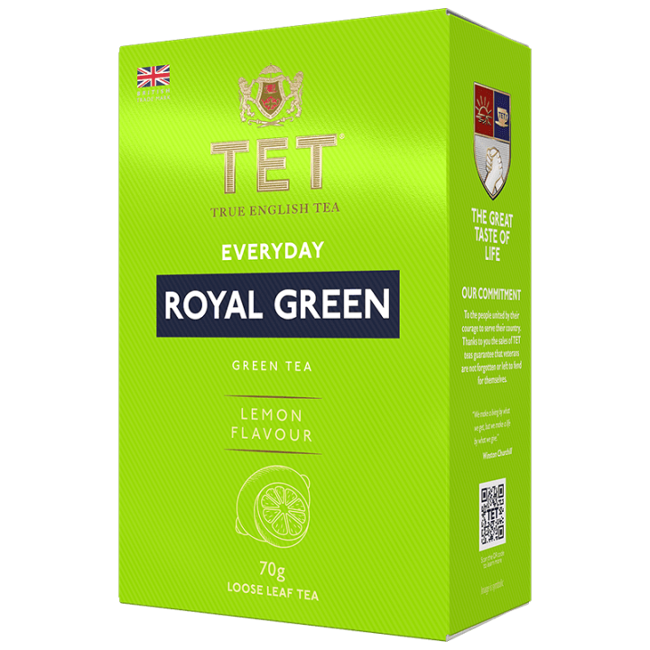 Чай ТЕТ зелений листовий Еврідей Роял Грін з ароматом лимона 70 г