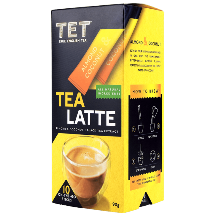 Напій ТЕТ «Ті Латте з ароматом мигдалю та кокоса», 10х9г в стіках