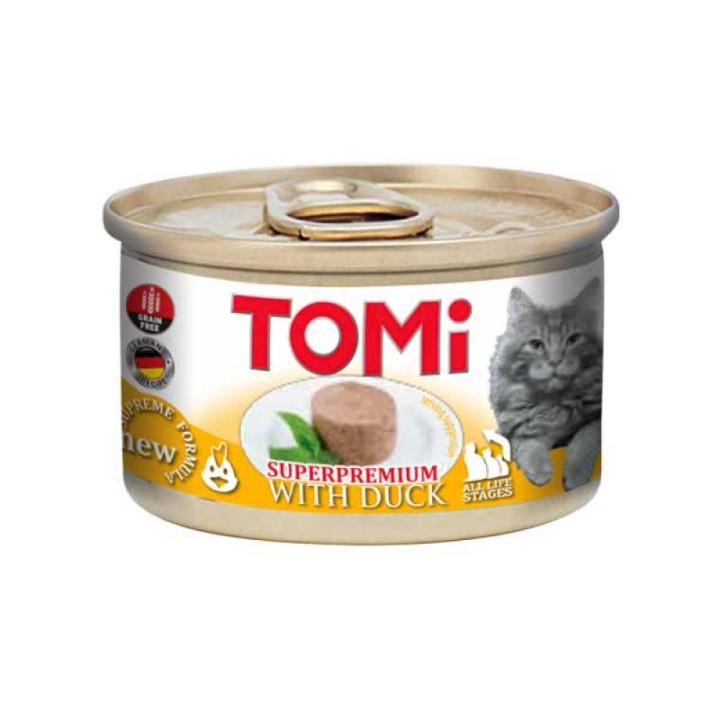 TOMi - мусс TOMi с уткой для кошек 85 г