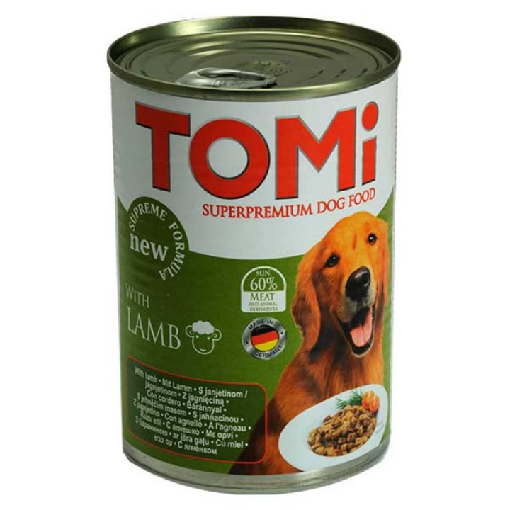 TOMi - консервы TOMi с бараниной в соусе для собак 400 г