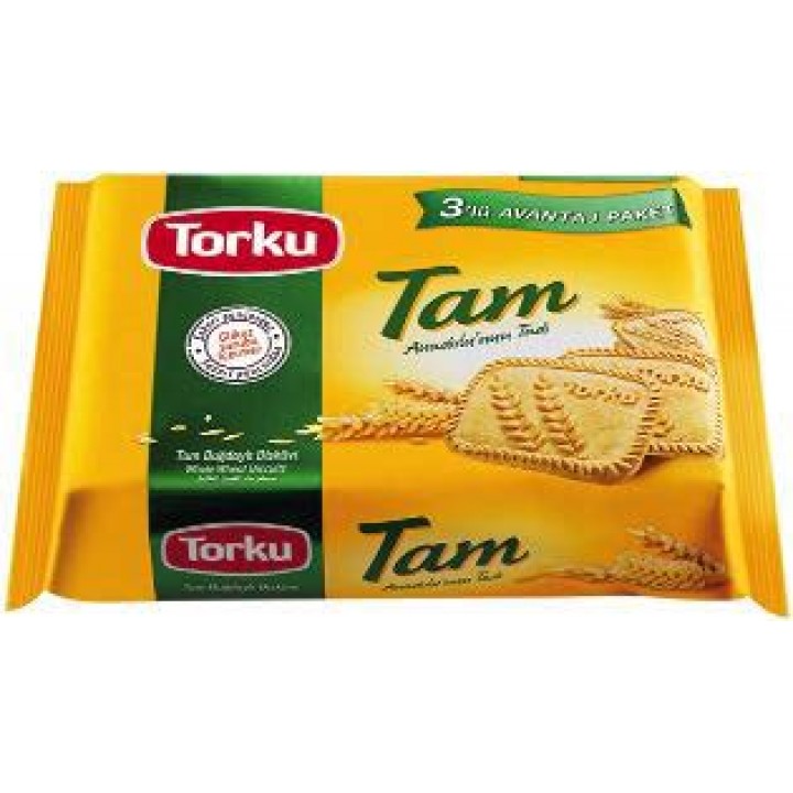 Печенье Torku Tam цельнозерновое пшеничное 131 г * 3шт.