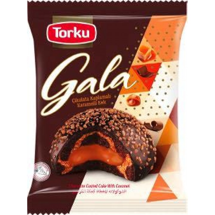 Пирожное Torku Gala с карамелью в шоколадной глазури 50 г (8690120082080)