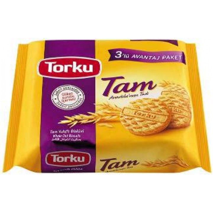 Печенье Torku Tam цельнозерновое овсяное 375 г (8690120060590)