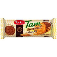 Печенье Torku Tam цельнозерновое из пророщенной пшеницы в шоколадной глазури 84 г (8690120105475)