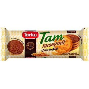 Печенье Torku Tam цельнозерновое из пророщенной пшеницы в шоколадной глазури 84 г (8690120105475)