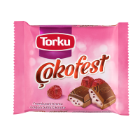 Шоколад Torku Cokofest молочний з малиновою начинкою 60 г (8690120041285)
