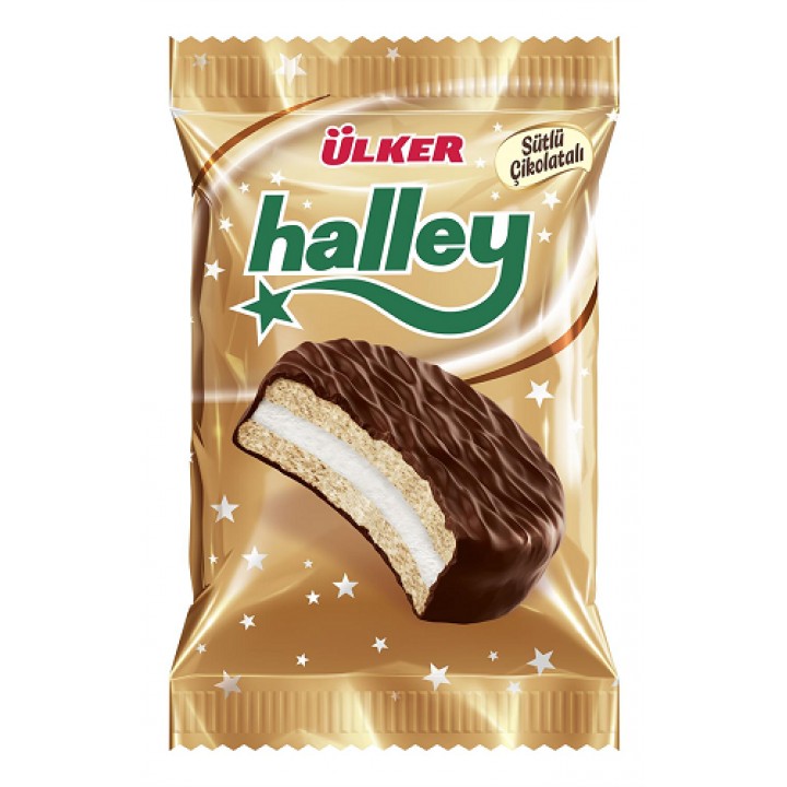 Печенье-сэндвич Ulker Halley шоколадное с мершмеллоу 30 г (8690504034032)