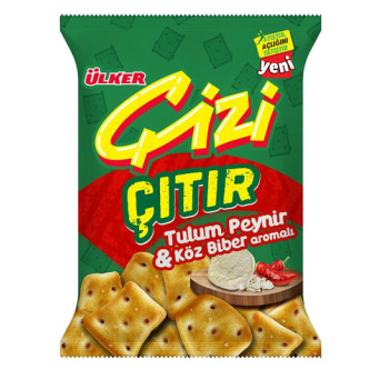 Крекер Ulker Çizi с сыром и перцем 40 г (8690504077275)