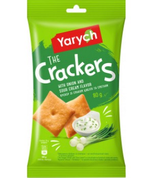 Крекер Yarych Зі смаком цибулі та сметани 80 г (4820154483841)