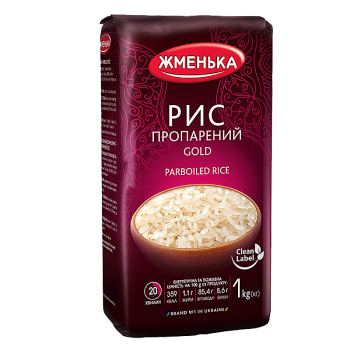 Рис Жменька пропарений Gold Преміум м/у 1кг