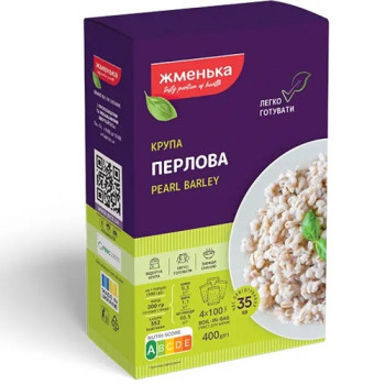 Крупа Жменька перлова к/у 4х100г