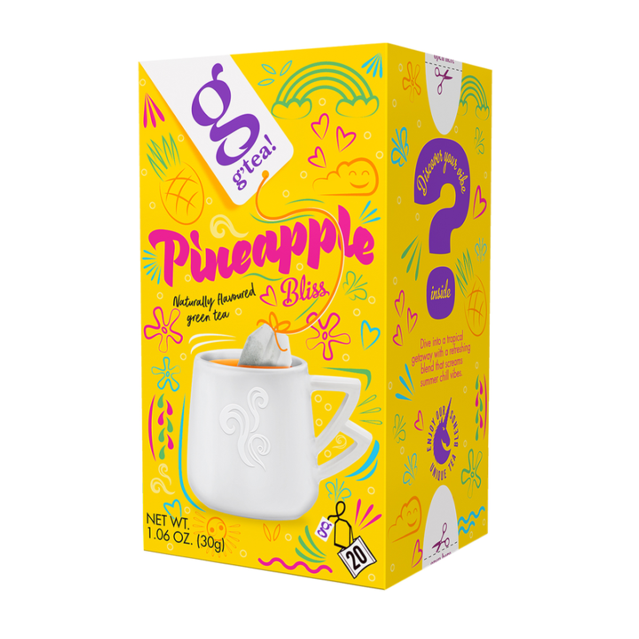 Чай g’tea! Пайнепл Бліс зелений з ароматом ананаса 20 пак