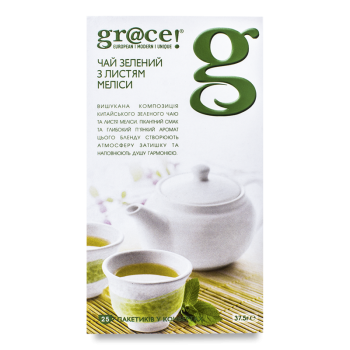 Чай g’tea! зелений з листям меліси 25 пак