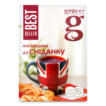 Чай Grace чорний листовий Англійський до сніданку 100 г