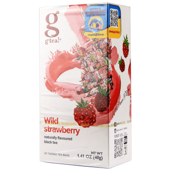 Чай Grace чорний Вайлд Стробері Елеганс з ароматом суниці 20 пак