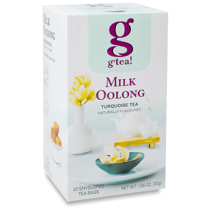 Чай g`tea! Блюбері Мілк Оолонг бірюзовий з ароматом чорниці та молока, 20х1,5г