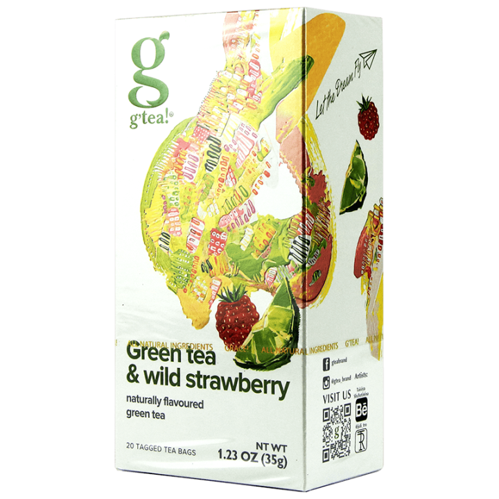 Чай Grace зелений Вайлд Стробері Бріз 20 пак