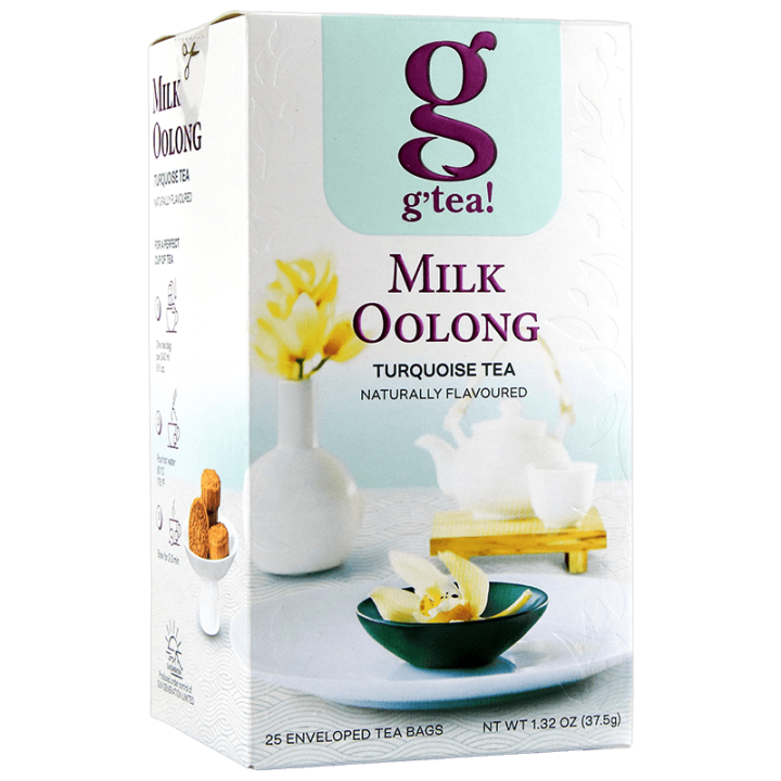 Чай g’tea! Молочний Оолонг Бірюзовий байховий дрібний, 20х1,5г