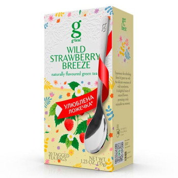 Чай Grace зелений Вайлд Стробері Бріз 20 пак