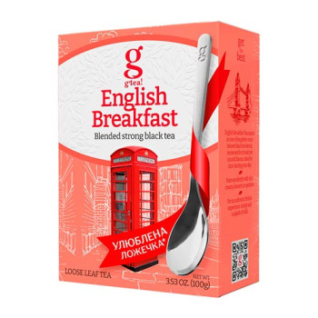 Чай Grace чорний листовий Англійський до сніданку 100 г