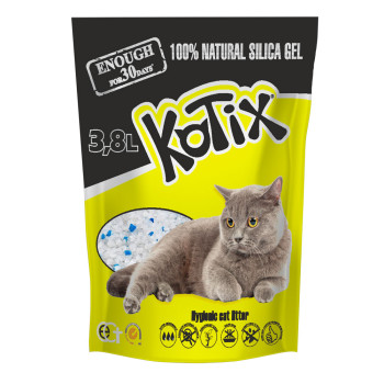 Kotix - наполнитель Котикс силикагелевый 3,8 л (Kotix-3.8)