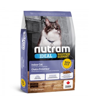 Nutram I17 Ideal Solution Support Indoor Cat - корм Нутрам I17 Идеал с курицей для домашних кошек 20 кг (I17_20)