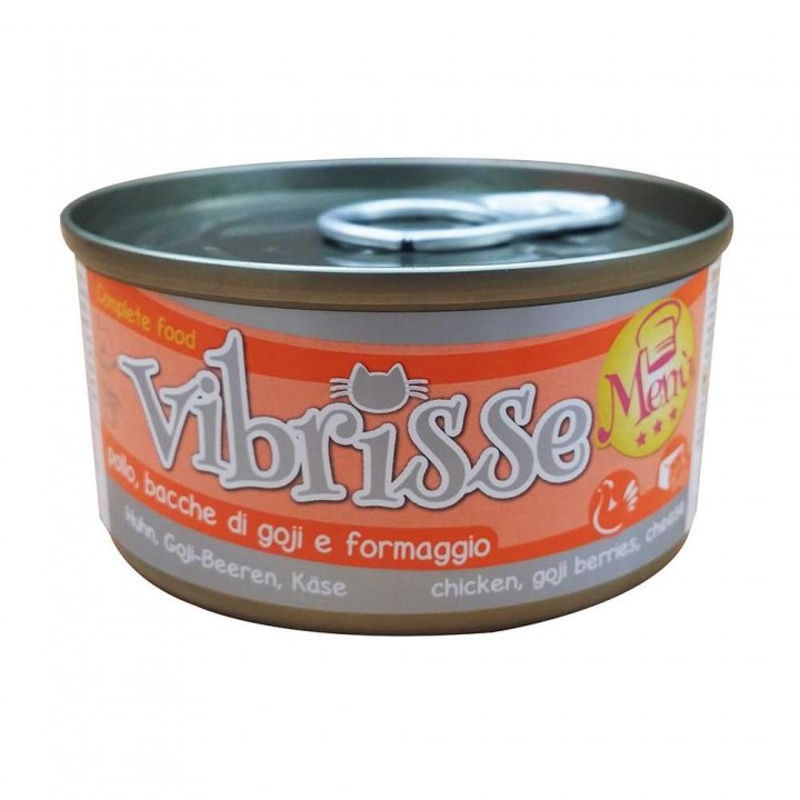 Vibrisse Menu - консервы Вибрисс Меню с курицей и ягодами годжи в сырном соусе 70 г (C1018073)