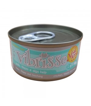 Vibrisse Menu - консерви Вібріс Меню з куркою й тилапією у соусі з водоростей для кішок 70 г (C1018077)