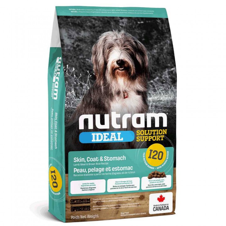 Nutram I20 Ideal Skin Coat - корм Нутрам I20 Идеал для собак с проблемной кожей 20 кг breeder (I20_20)